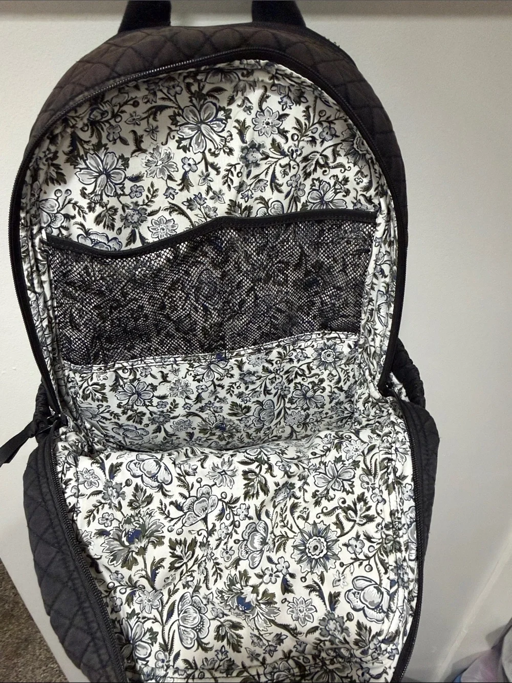 Quilted Black Backpack - Vera Bradley